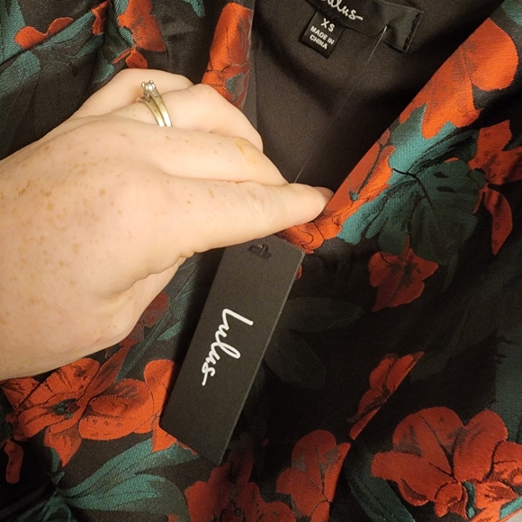 Floral Jacquard Mini Dress - Picture 7 of 9